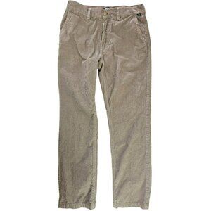 Vans Mens Relaxed Fit Corduroy Chino Pants Size 30 Beige Cotton Blend